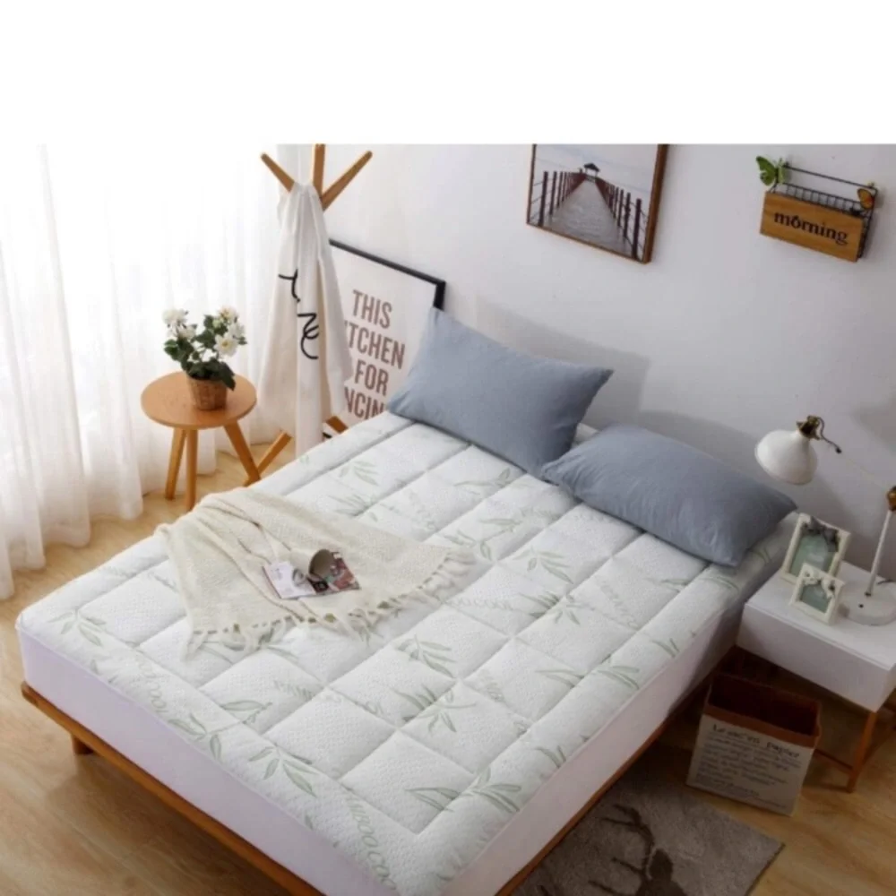 Bamboo Mattress Pad-Overfilled Extra Plush Topper